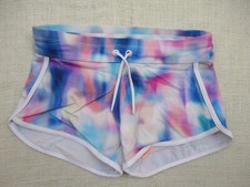 Athleta Girl Lined Activewear Shorts Tie Dye Multicolor - Size 12