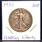 1935  Liberty Walking Silver Half Dollar ~ Very Nice !!!!