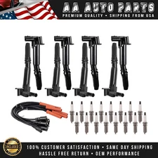 8pcs Ignition Coil & 16X Spark Plug & Wires for 07-17 Ford F150 F250 F350 6.2L