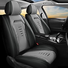 Car Seat Covers Pu Leather Cushion Full Set Protector For 2009-2024 Nissan Versa