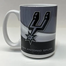 San Antonio Spurs Coffee Cup 15oz Wave Ceramic Mug Boelter NBA Official Merch