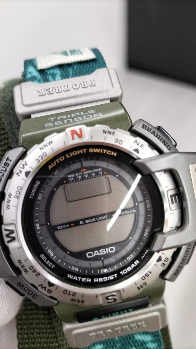 時計 CASIO PRT-40 TEAM DAIWA PROTREK CASIO PROTREK PRO TREK PRT-40 Men Quartz Watch Vintage 10BAR in