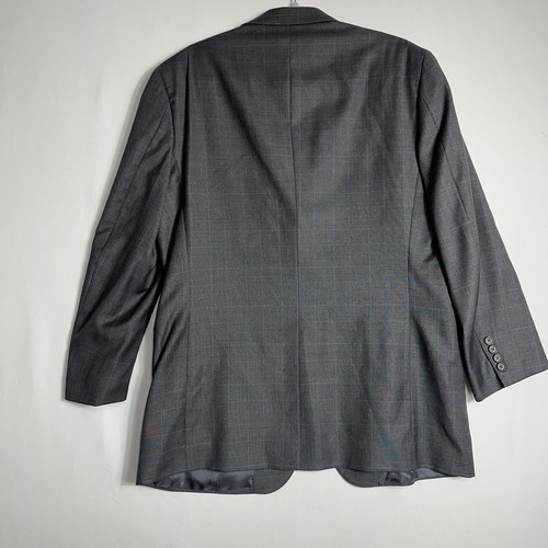Brooks Brothers 1818 grau mit blauer Fensterscheibe Saxxon Herren 42R Anzug Wolle 36x29 - Bild 8 von 15