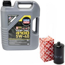 Motoröl Set 5W-40 5 Liter + Ölfilter 37559 für VW Transporter IV Bus Kasten 2.5