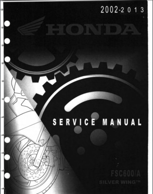 2002-2013 Honda FJS 600 SilverWing OEM Service Manual PDF on USB Drive 531 page