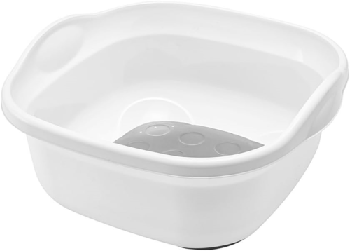 Addis 517763 Premium Soft Touch 8.5 litre Washing Up Bowl, White/Grey, 31.5 x 34 - Afbeelding 1 van 4