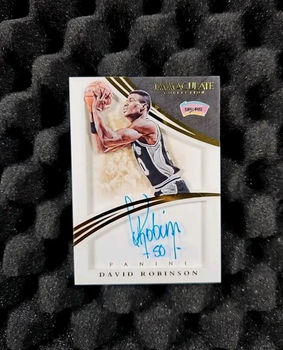 David Robinson Auto 2014-15 Panini Immaculate Shadowbox 1stOne Autograph #1/35🔥