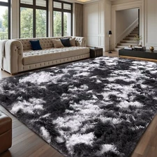 Soft Plush Area Rug – Large Non-Slip Shag Carpet for Living Room & Bedroom