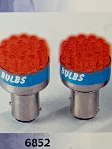 2 PC 1156 7506 LED 19 SMDs RED REPLACEMENT PARKING TAIL SIDE REVERS BULBS #6852 - Picture 2 of 6