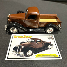 National Motor Museum 1937 Plymouth Pickup Truck Brownblack Diecast Yesteryear National Motor Museum 1937 Plymouth Pickup Truck Brownblack Diecast Yesteryear