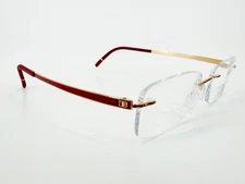 Silhouette 5529 Eyeglasses FRAMES 3020 Gold ..[]17-140 Burgundy Titan L551