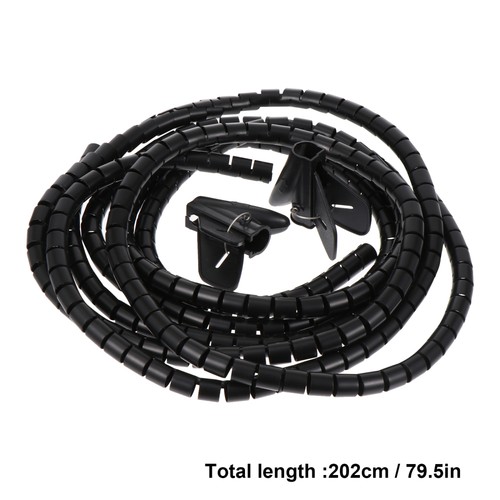 2 Pcs Cable Organizer Management Sleeve Kabelmanagement Drahtverwaltungshülle - 第 9/12 張圖片
