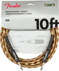 Genuine Fender® Professional Series Instrument Cable, 10', Desert Camo - Bargai