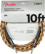 Genuine Fender  Professional Series Instrument Cable, 10', Desert Camo - Bargai