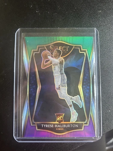 2020-21 Select Tyrese Haliburton RC Green White Purple Premier #189 SP