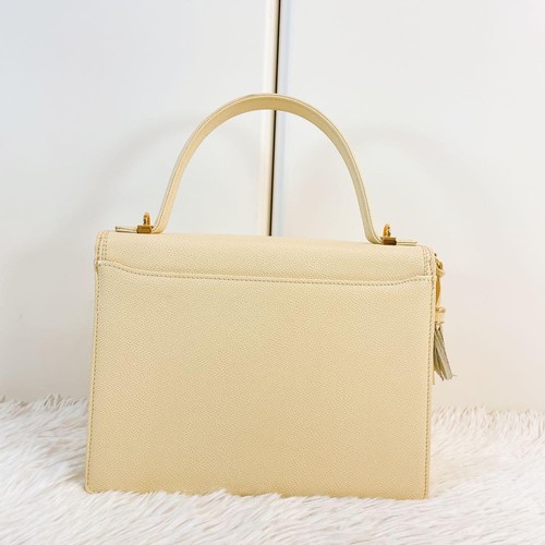 Auténtico bolso bandolera de cuero marfil Valentino Garavani de 2 vías - Imagen 3 de 10