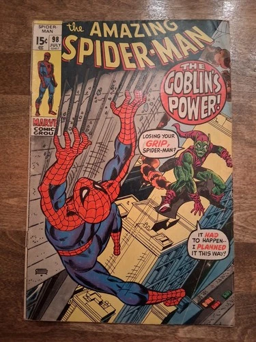 AMAZING SPIDER-MAN #98 1971 Green Goblin Drug Story VG/FN 5.0 2x Signed Stan Lee