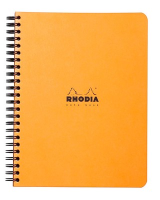 Rhodia 5x Spiralbuch Notebook A5+, 80 Bl kariert 80g, abtrennbar Sortiert 19342C