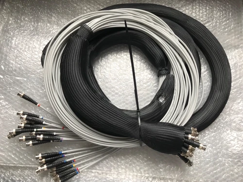 24 x BNC Male to Male Plug Video Cable Patch Lead CCTV Camera  5m AsNew