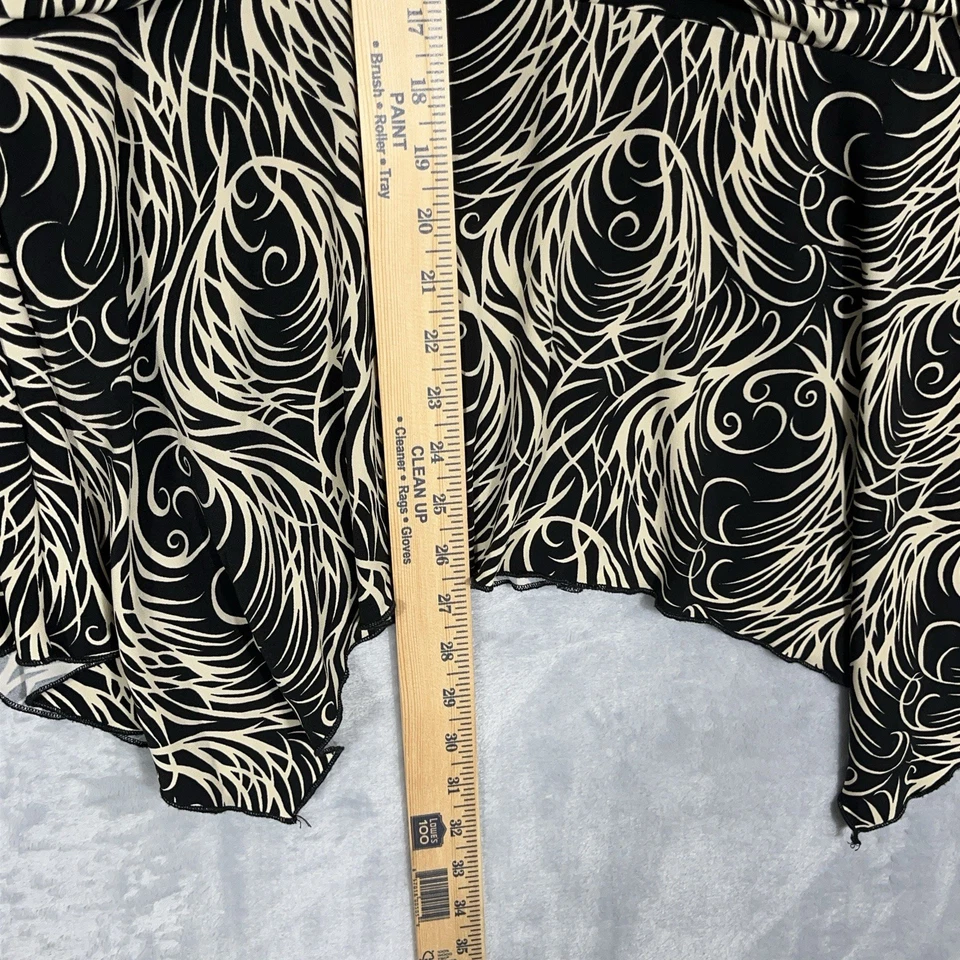 J.T.B. Babydoll Mujer Sin Mangas Elástico Estampado Negro Top Talla 3X Whimsigoth Foto 4 de 4