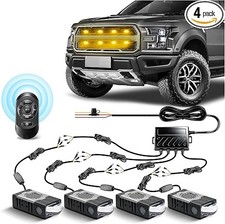 Led Grille Driving Lights Remote Control Whiteyellowstrobe Fog Lights Fit Car Led Grille Driving Lights Remote Control Whiteyellowstrobe Fog Lights Fit Car