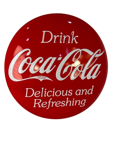 Vintage-Style Coca-Cola 5 Cents Metal Sign - Retro Advertising Wall Decor