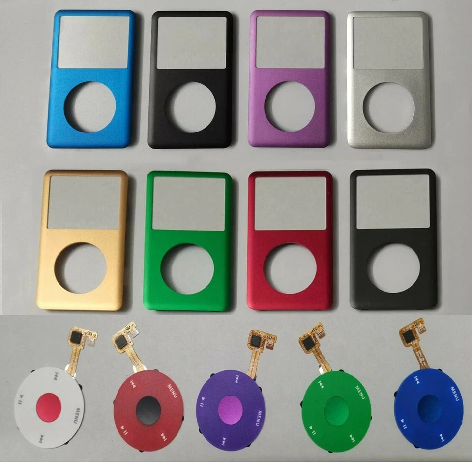 NUEVO Kit de repuesto de cubierta frontal y rueda Click y punto para iPod Classic 6ª/7ª generación Foto 2 de 4