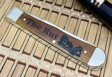 Case XX USA Antique Bone The RUT Deer 1/500 Bullet XX Trapper Knife NEW!