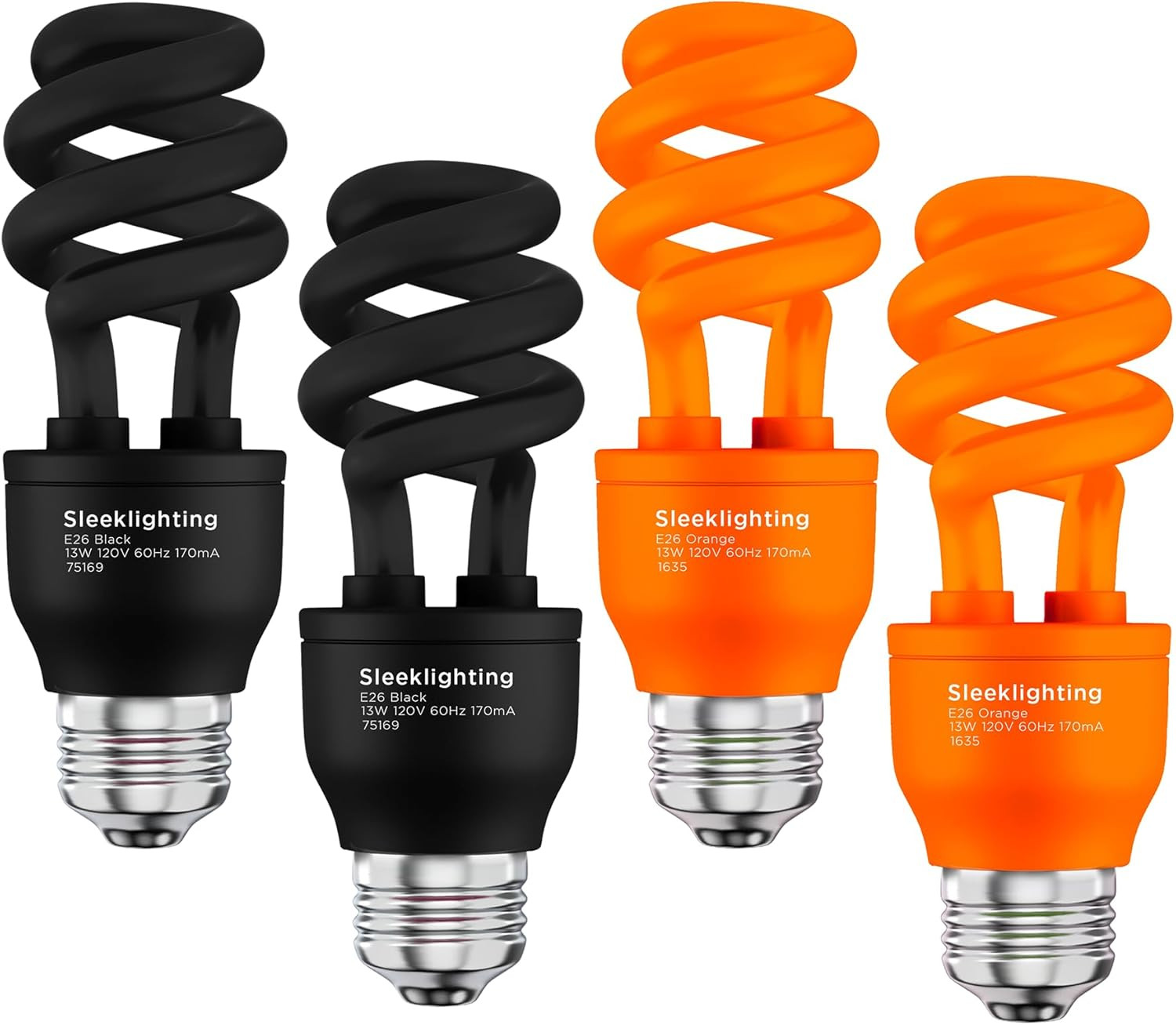 13 Watt Spiral CFL Light Bulb,- UL Approved- 120 Volt, E26 M