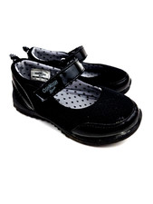 OshKosh B'Gosh Baby Shoes Size 6 Girls Black Odette Sporty Mary Jane Adjustable