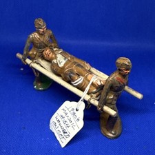 Medics With Stretcher Wounded Soldier - Barclay Manoil Toy Soldiers 1930s