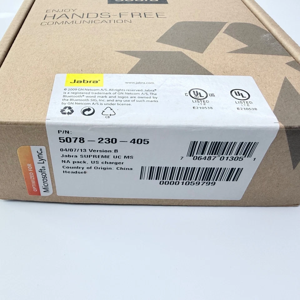 Jabra SUPREME UC MS Bluetooth Headset Active Noise Cancellation HD Voice Tech - Image 2 of 4