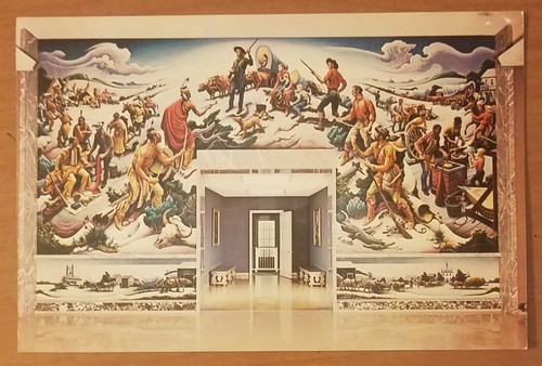Harry S Truman Library Independence, Missouri Mural Giant Post Card
