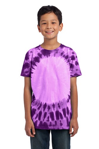 Port & Company PC149Y Youth 100% Cotton Window Tie-Dye Short Sleeve Tee T-Shirt - Picture 4 of 6