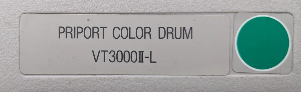 Ricoh Priport VT 3000II-L Digital Duplicator GREEN Color Drum Unit  w/Case -Used - Image 3 of 4