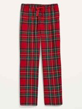 Old Navy NWT Woman's Size XXL Festive Red Tartan Plaid Flannel Pajama Pants