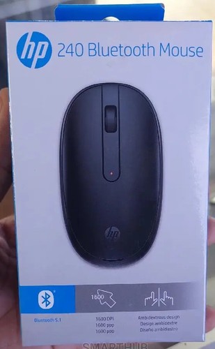 HP 240 Bluetooth 5.1 Wireless Mouse (Jet Black) - Picture 2 of 8