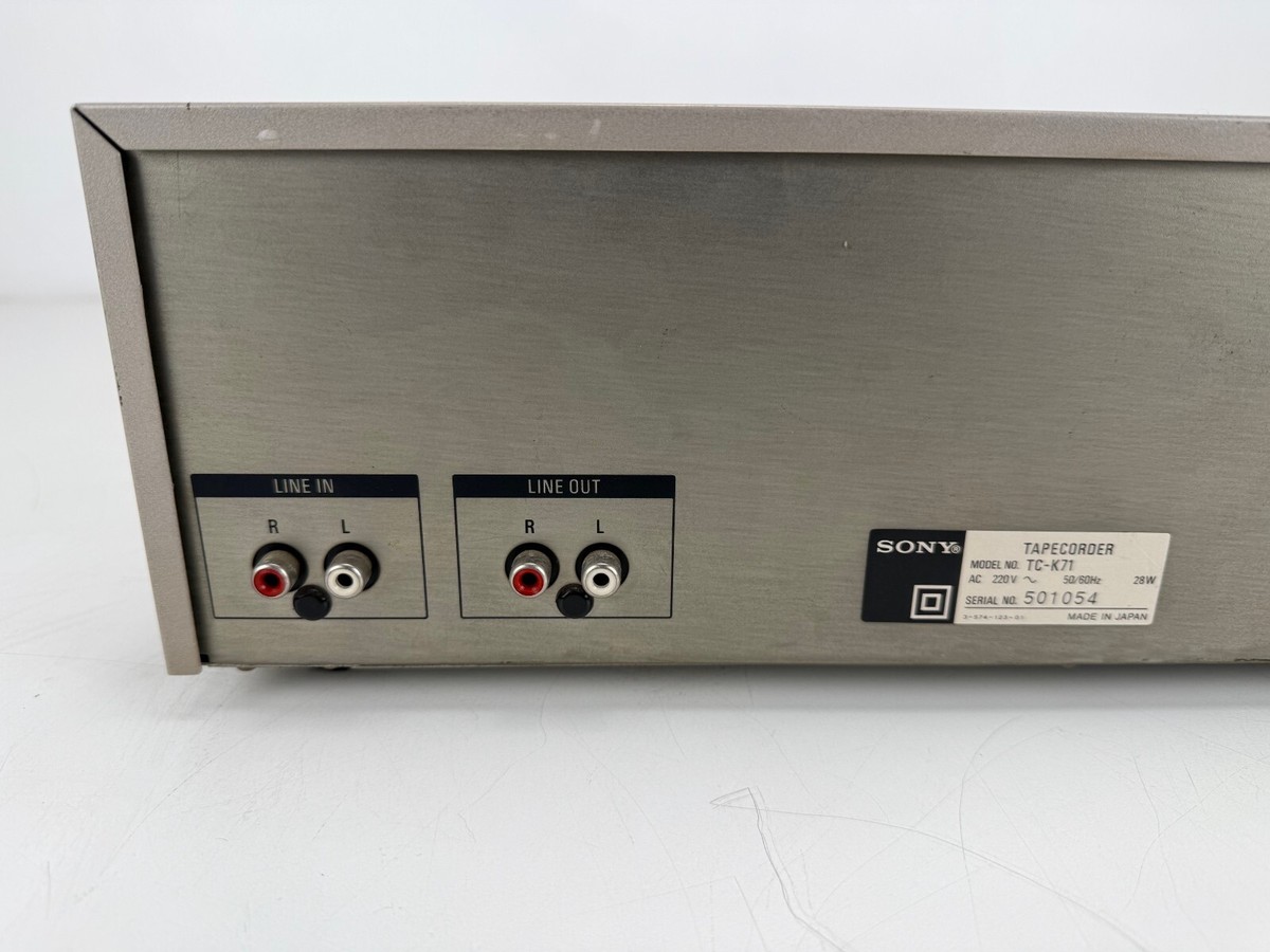 Sony TC - K71 Stereo 3 head Cassette Deck - New belts | eBay