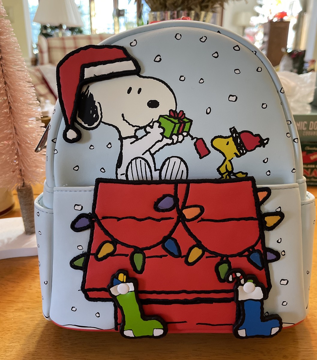 Loungefly Peanuts Snoopy Woodstock Glow In Dark Mini Backpack