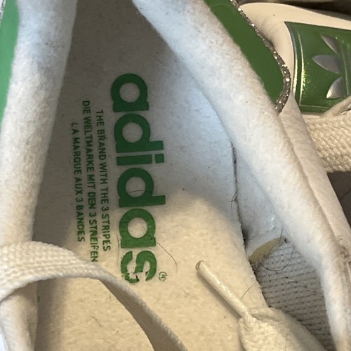 Vintage Adidas Superstar Green Stripe Women 10 Sneakers Athletic 2006 - Picture 2 of 12