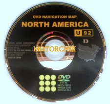 ONLY TOYOTA NAVIGATION DISC DVD CD MAP U92 GPS NAVAGATION DISK NAV NAVI OEM