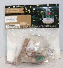 DIY Snow Globe Christmas Ornament Kit NIP