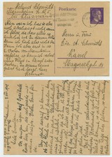 71390 - Ganzsache P 299 - Helmut Schmidt - Mannheim 3.8.1942 nach Kassel