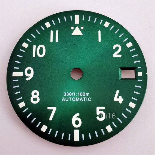 Reloj 29mm NH35 Dial Verde Luminoso Estéril Ajuste Movimiento NH35 NH36 - Imagen 6 de 21