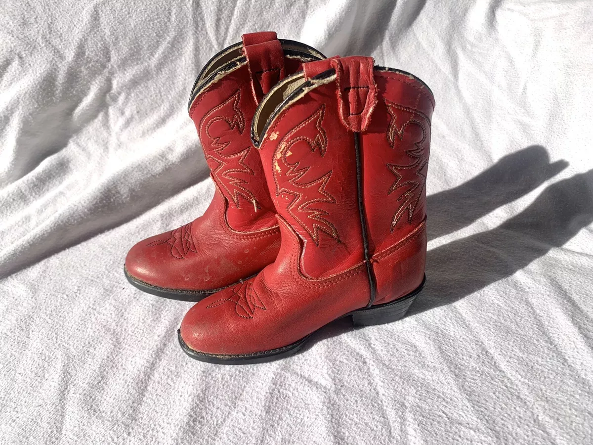 Girls red shop cowboy boots