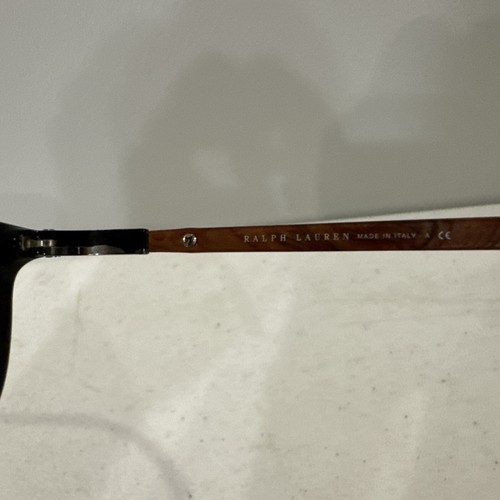 Ralph Lauren PH 2101 5001 Rectangle Wood Black Gray Eyeglasses Frame 55 17 140 - Picture 7 of 7