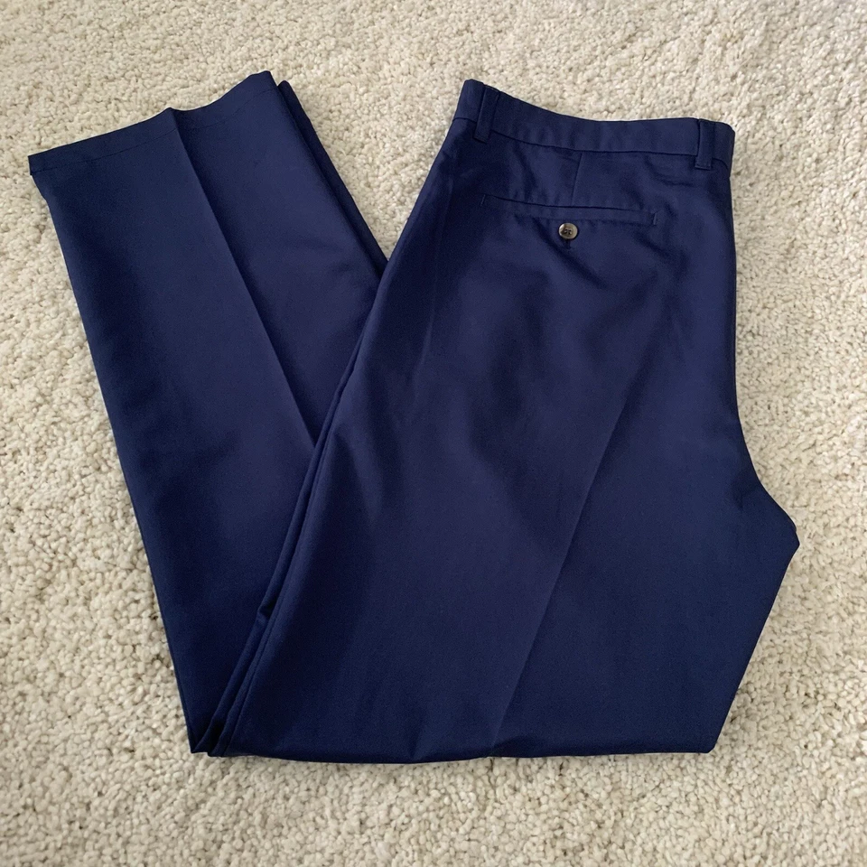 Pantalones de golf Greg Norman para Tasso Elba para hombre 36x34 calce ajustado azul activo Foto 3 de 4