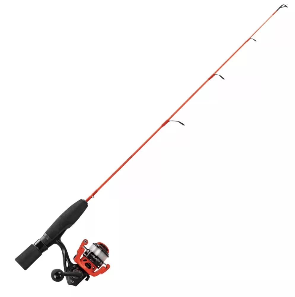 Lew’s Mach Smash Ice Fishing Spinning Combo 26” Medium Light Jigging Rod &  Reel