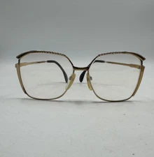 Vtg Silhouette Eyeglasses Frames Gold Women's Glasses Frame 54-14-130 