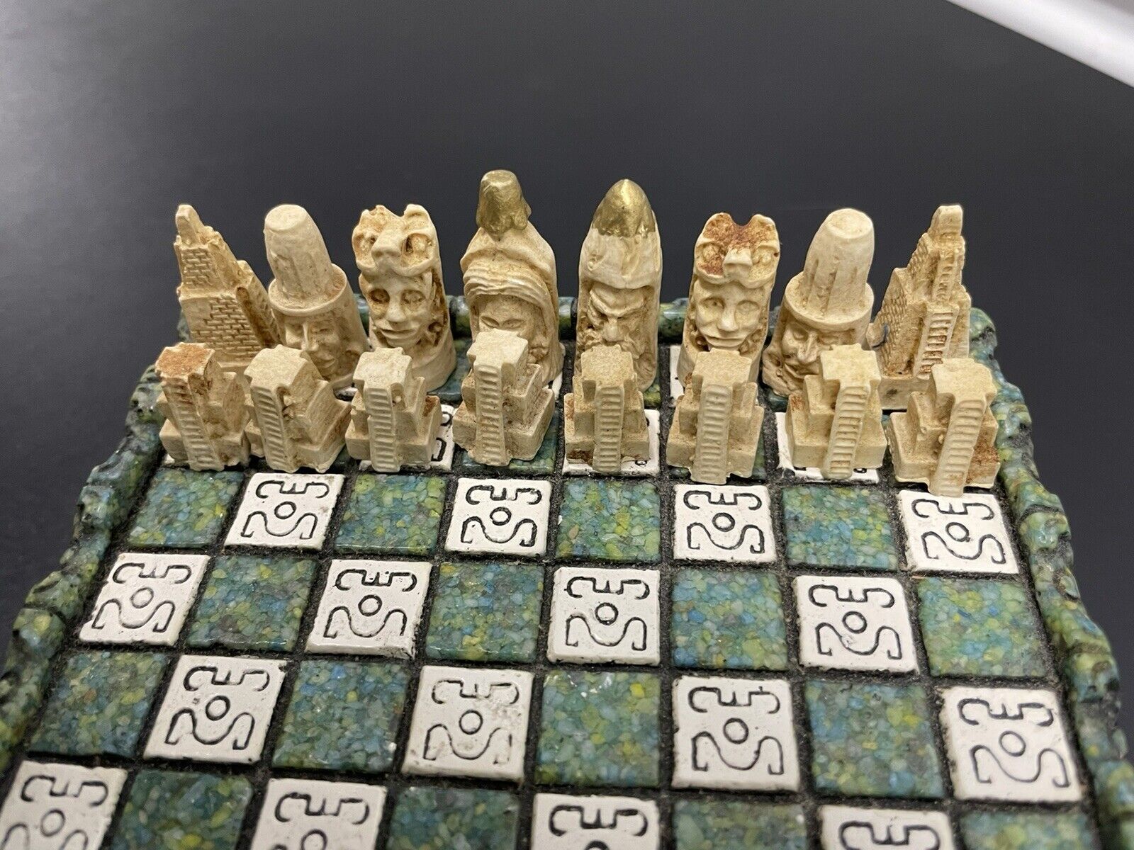 Vintage Aztec Mini Marble Chess Set – The Apartment TO